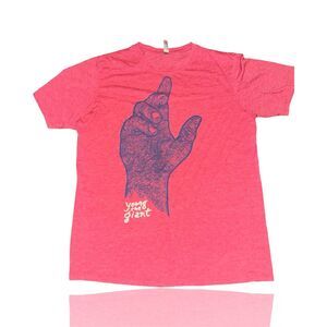 Young The Giant Band Tee Red Graphic Print Unisex Size XL: GUC